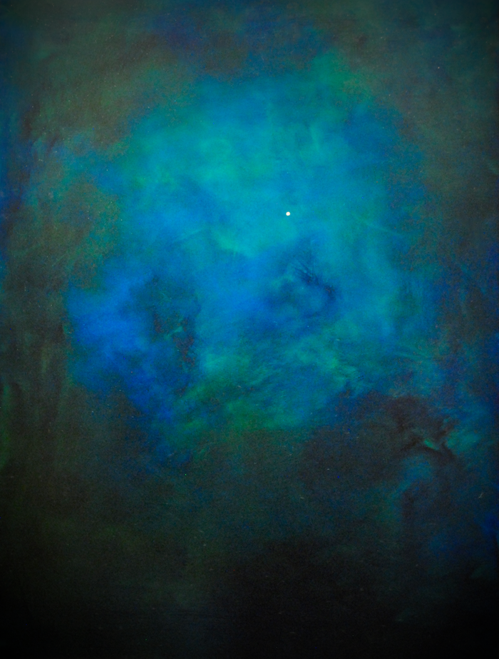 Pale. Blue. Dot. Print