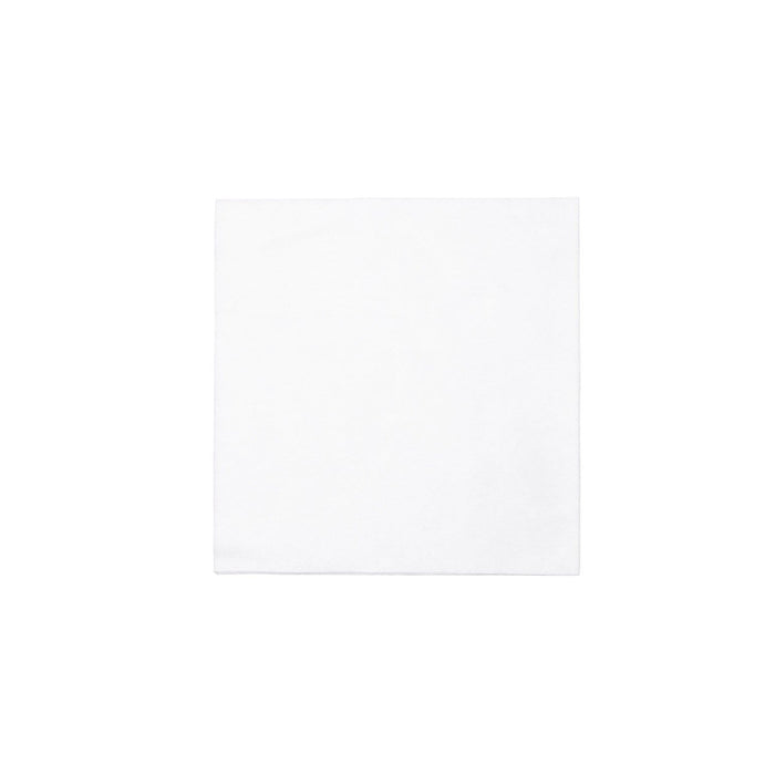 Papersoft Napkins by Vietri, Bianco Solid Cocktail design, pack of 20, white paper napkins for drinks and events.