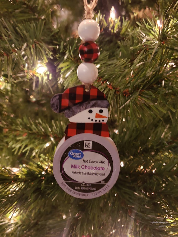 Pod Snowman with beanie - 10pc or 25 pc Ornament Bundle Price