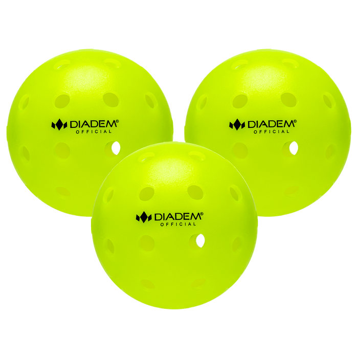 Power 3 Pack Pickleball Balls Neon