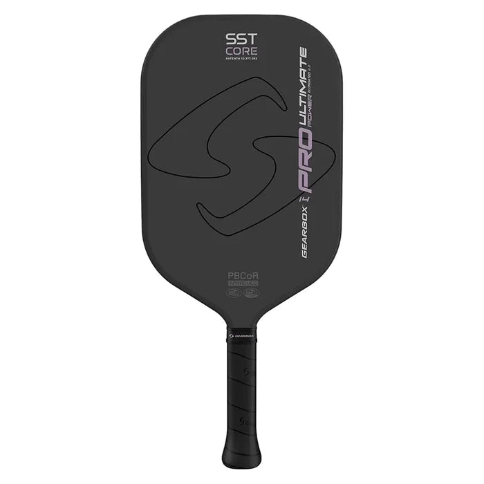 Pro Ultimate Power Elongated Pickleball Paddle Black and Purple