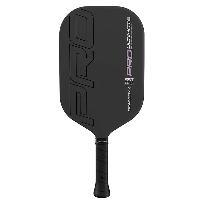 Pro Ultimate Power Elongated Pickleball Paddle Black and Purple