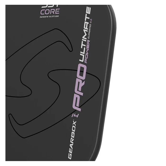 Pro Ultimate Power Elongated Pickleball Paddle Black and Purple