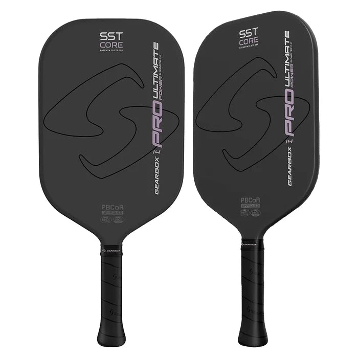 Pro Ultimate Power Elongated Pickleball Paddle Black and Purple