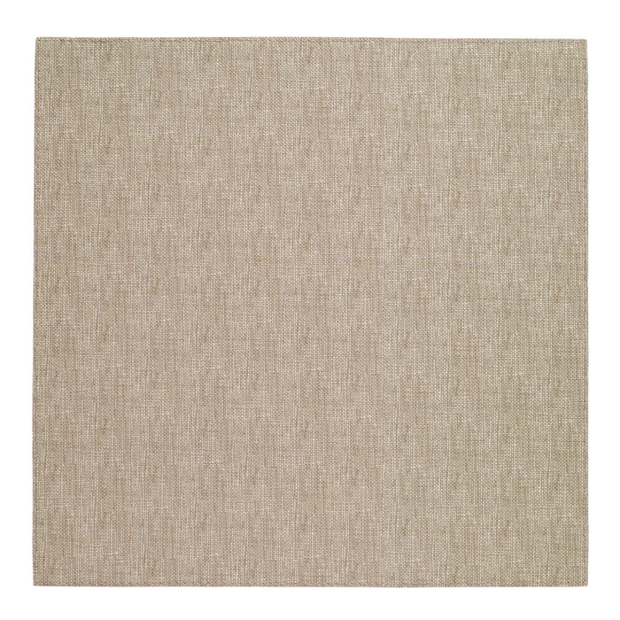The Pronto Square Placemat Beige Set of 4 by Bodrum features a subtle textured woven pattern in beige chambray, shown on a white background.