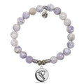 Purple Turquoise Gemstone Bracelet with Nurse Sterling Silver Charm