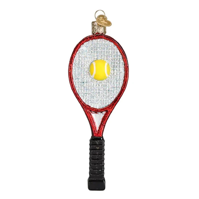 Red Tennis Racquet Ornament