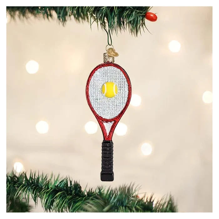 Red Tennis Racquet Ornament