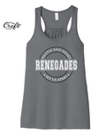 Renegades Hustle & Heart Flowy Racerback Tank - Grey