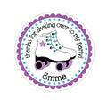 Roller Skates Personalized Sticker Birthday Stickers - INKtropolis