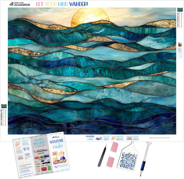 Serene Seascape With Gentle Rolling Waves