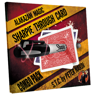 Sharpie Through Card (DVD and Gimmick) by Alakazam Magic