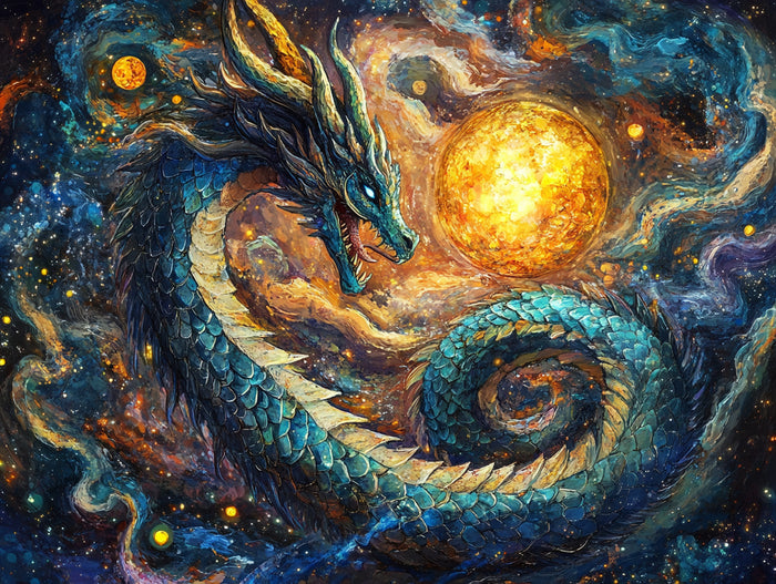 Shimmering In Iridescent Blues