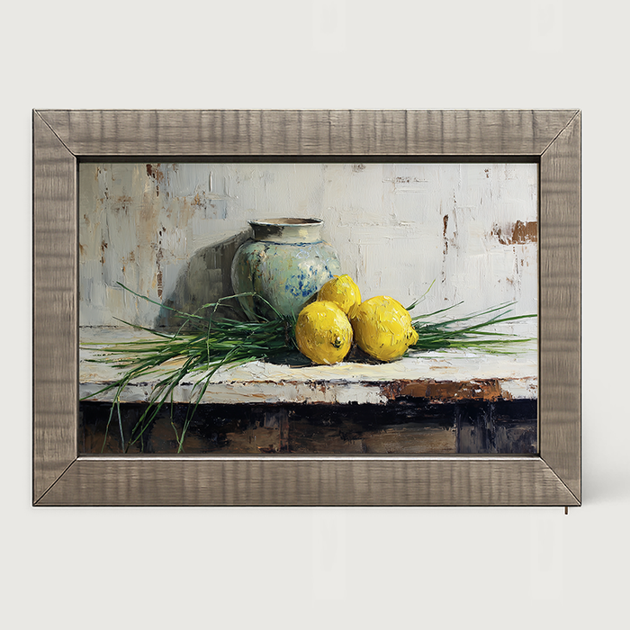 Sideboard Still Life - Three Lemons