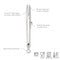 Gray Tovolo Silicone Tip Top Tongs for cooking, featuring heat-resistant silicone tips and stainless steel handles.