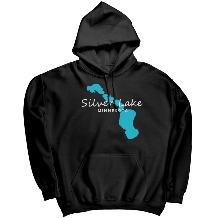 Silver Lake Map Unisex Hoodie