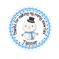 Snowman Personalized Sticker Birthday Stickers - INKtropolis