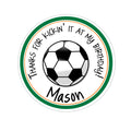 Soccer Personalized Sticker Birthday Stickers - INKtropolis