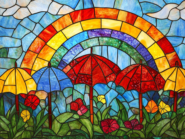 Spring Rain and Rainbows