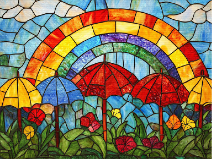 Spring Rain and Rainbows