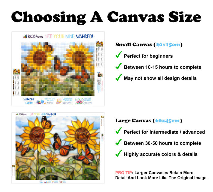 Sunflowers & Monarchs Bright