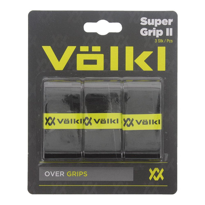 Super Grip II 3 Pack Tennis Overgrip Black