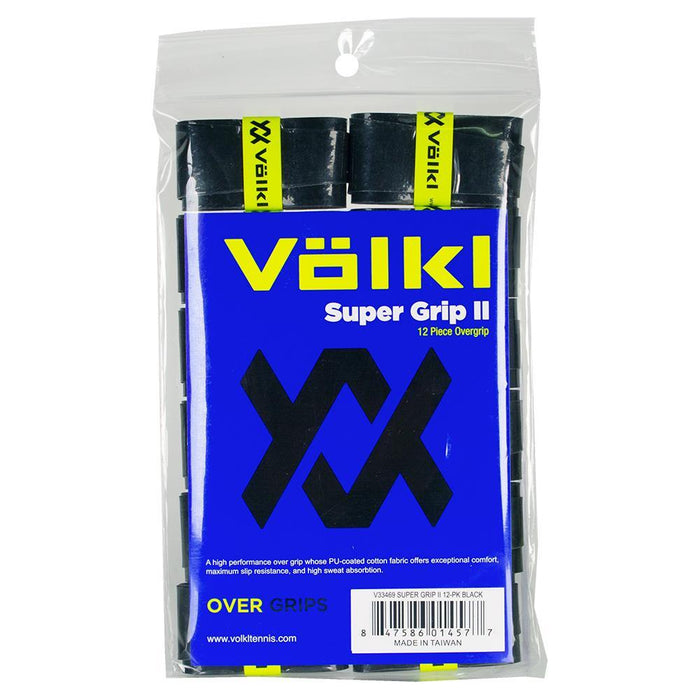 Super Grip II Overgrip 12 Pack Black