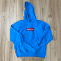 Supreme Box Logo Hooded Sweatshirt (FW25) Cyan