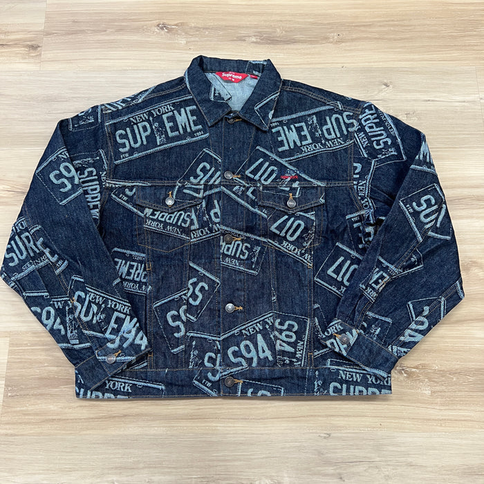 Supreme Denim Trucker Jacket (SS26) License Plate