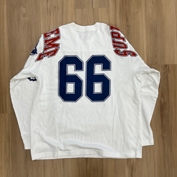 Supreme Mascot L/S Football Top White