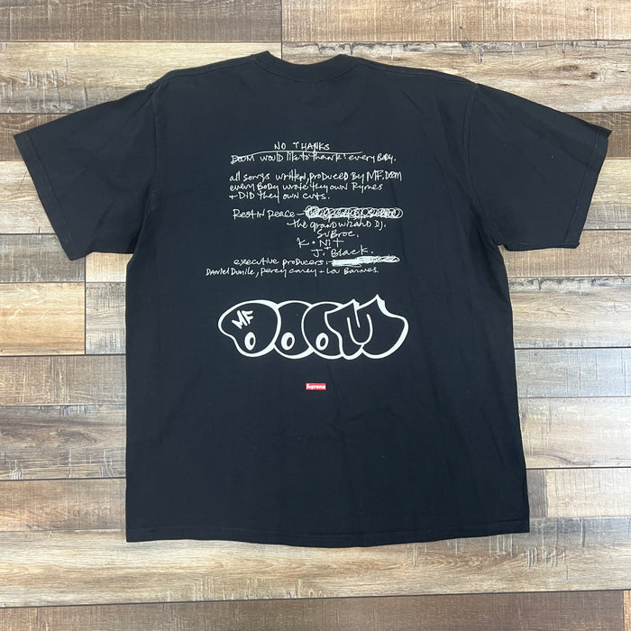 Supreme MF DOOM Tee Black