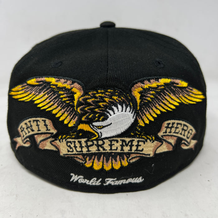 Supreme x Antihero New Era Black
