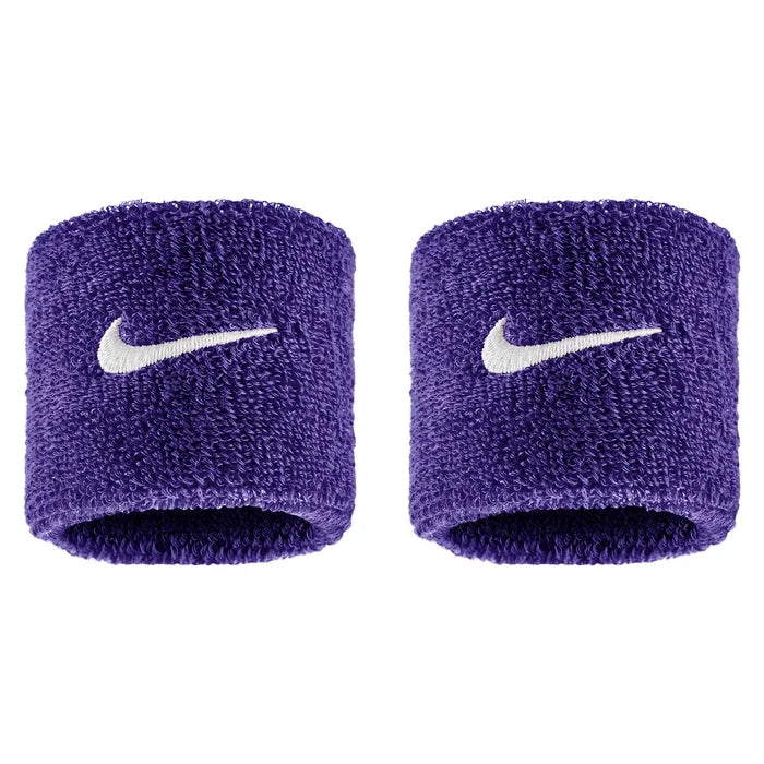 Swoosh Classic Wristbands 2 Pack, Nike, 588 Court Purple/White, Tennis Express, N1012405-BF26-588-COURT-PURPLE-WHITE-1