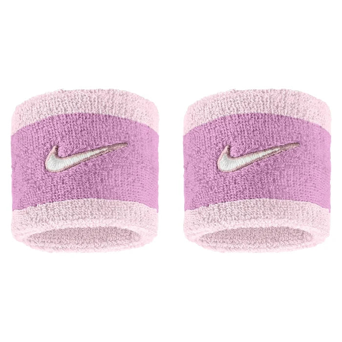 Swoosh Classic Wristbands 2 Pack, Nike, 515 Lt Magenta/Pink Foam, Pickleball Express, N1012405-F26-515-LT-MAGENTA-PINK-FOAM-1