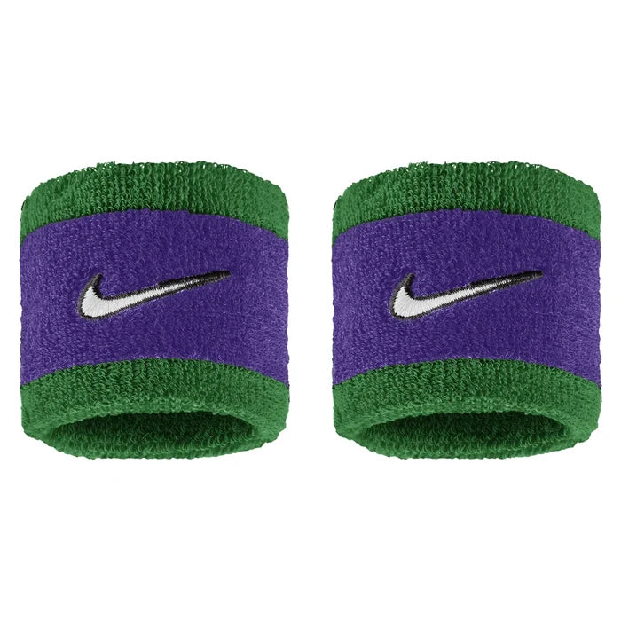 Swoosh Classic Wristbands 2 Pack, Nike, 306 Clover/Fierce Purple, Pickleball Express, N1012405-F26-306-CLOVER-FIERCE-PURPLE-1