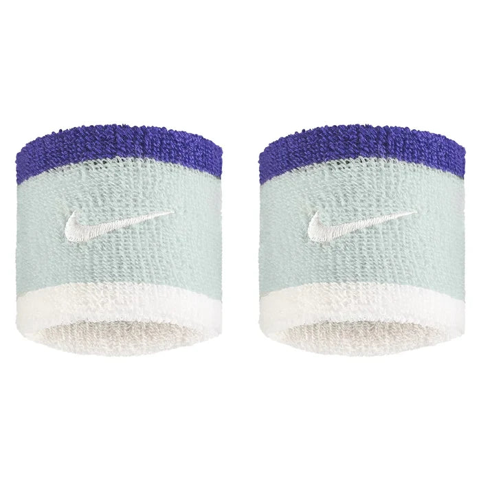 Swoosh Classic Wristbands 2 Pack, Nike, 043 Light Silver/Dark Concord, Pickleball Express, N1012405-F26-043-LIGHT-SILVER-DARK-CONCORD-1
