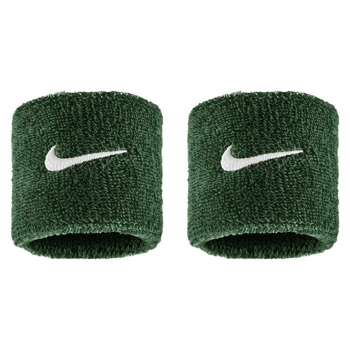 Swoosh Classic Wristbands 2 Pack, Nike, 319 Gorge Green/White, Tennis Express, N1012405-BF26-319-GORGE-GREEN-WHITE-1