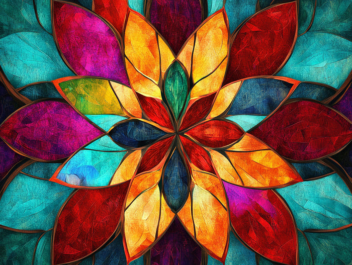 Symmetrical, Radiant Stained Glass
