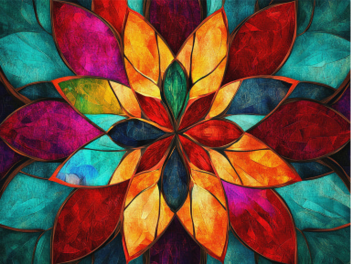 Symmetrical, Radiant Stained Glass