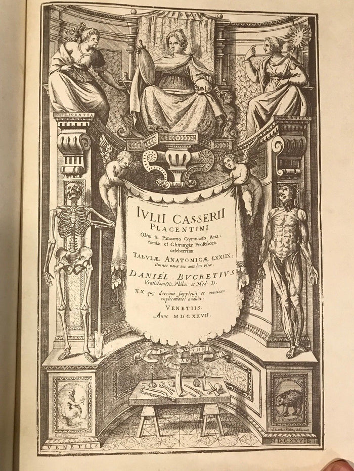 TABULAE ANATOMICAE 1627 - GIUILIO CASSERI  LTD ED 2500 - ANATOMY LITHOS, FOLIO