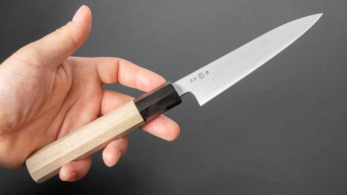 Takada no Hamono White #2 HH Petty 135mm Ho Wood Handle - HITOHIRA