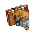 Teddy Bear Adventure Limoges box, hand-painted porcelain made in France