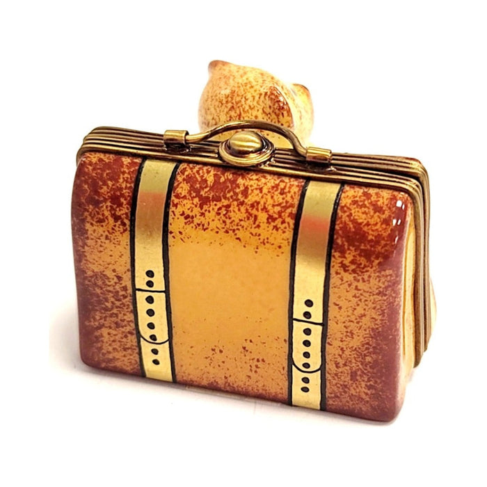 Another view of the Teddy Bear Adventure Limoges trinket box