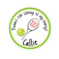 Tennis Personalized Sticker Birthday Stickers - INKtropolis