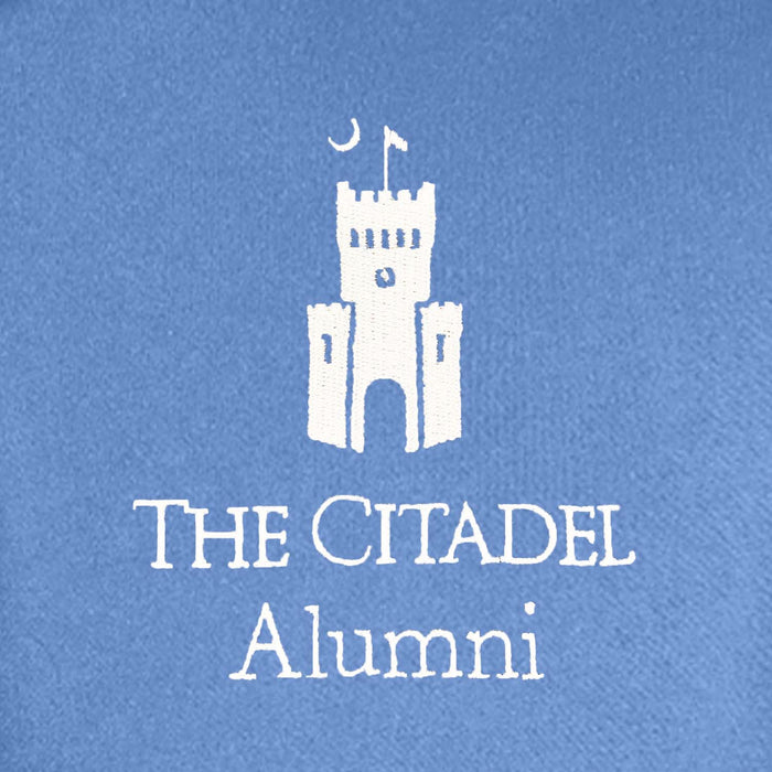 The Citadel Alumni Barracks Performance Polo-Carolina Blue