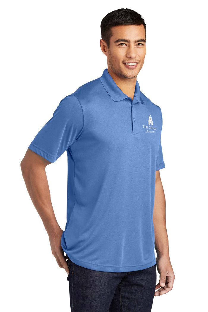 The Citadel Alumni Barracks Performance Polo-Carolina Blue