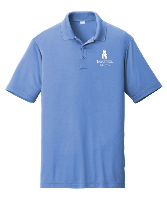 The Citadel Alumni Barracks Performance Polo-Carolina Blue