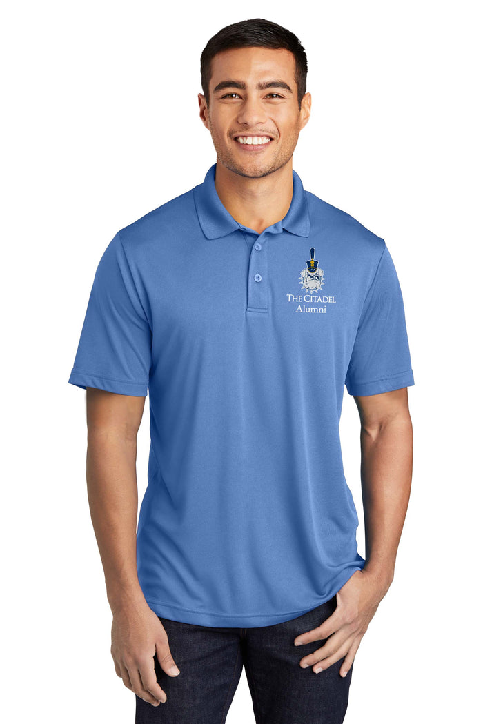 The Citadel Alumni Spike Performance Polo-Carolina Blue