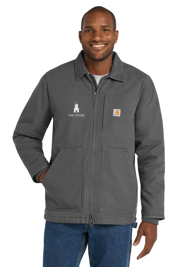 The Citadel, Barracks, Carhartt® Sherpa-Lined Coat - Grey