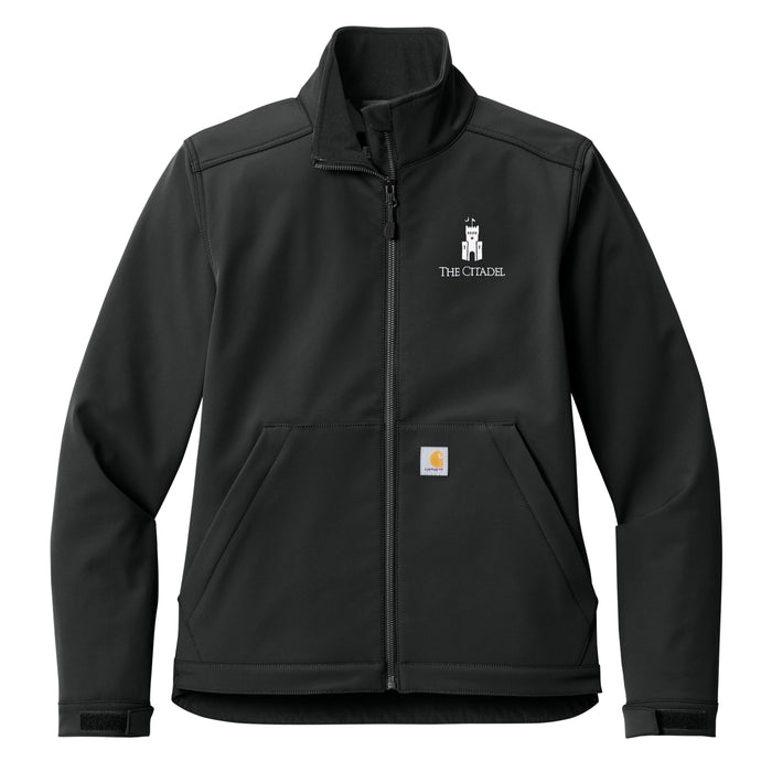The Citadel, Barracks, Carhartt® Women’s Rain Defender® Soft Shell Jacket - Black